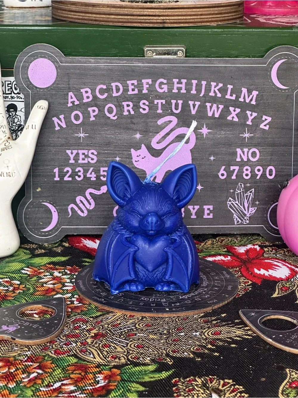 Midnight Heart Bat Candle